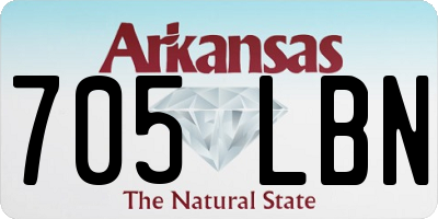 AR license plate 705LBN