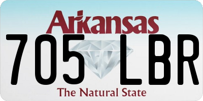 AR license plate 705LBR