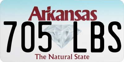 AR license plate 705LBS