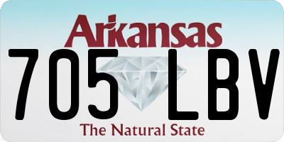 AR license plate 705LBV