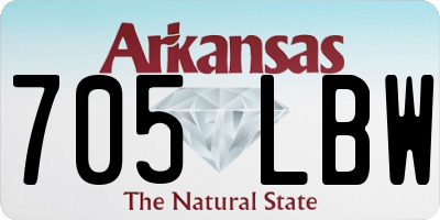 AR license plate 705LBW