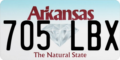 AR license plate 705LBX