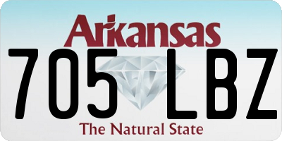 AR license plate 705LBZ