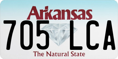 AR license plate 705LCA