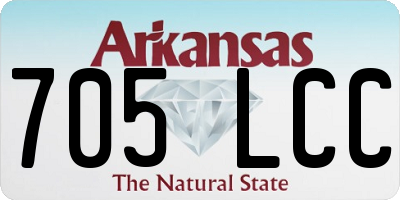 AR license plate 705LCC