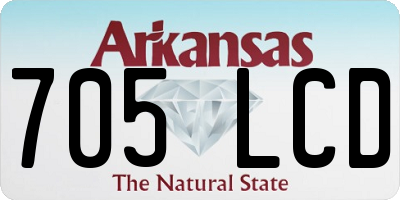 AR license plate 705LCD