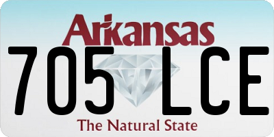 AR license plate 705LCE