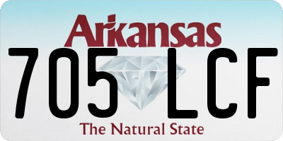 AR license plate 705LCF