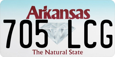AR license plate 705LCG