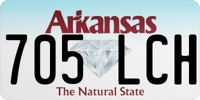 AR license plate 705LCH