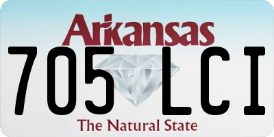 AR license plate 705LCI