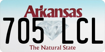 AR license plate 705LCL
