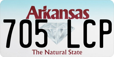 AR license plate 705LCP