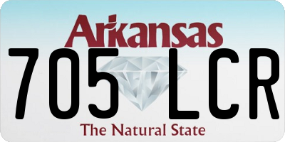 AR license plate 705LCR