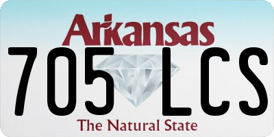 AR license plate 705LCS