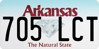 AR license plate 705LCT