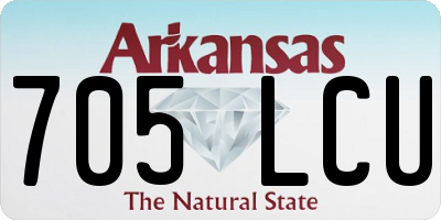AR license plate 705LCU