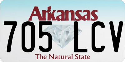 AR license plate 705LCV