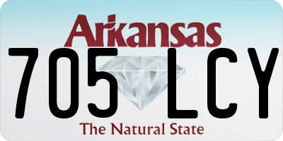 AR license plate 705LCY