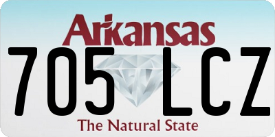 AR license plate 705LCZ