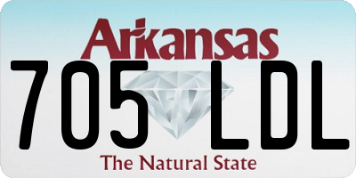 AR license plate 705LDL