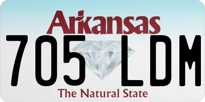 AR license plate 705LDM