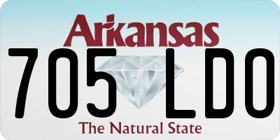 AR license plate 705LDO