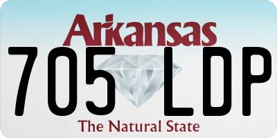 AR license plate 705LDP