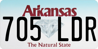 AR license plate 705LDR