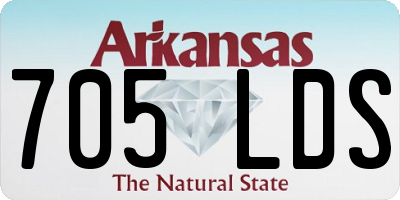 AR license plate 705LDS