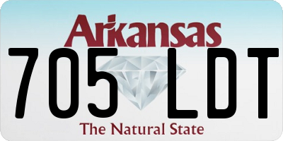 AR license plate 705LDT