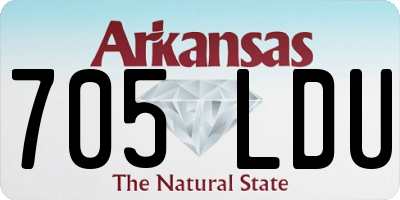 AR license plate 705LDU