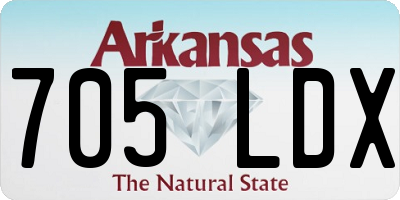 AR license plate 705LDX