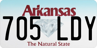 AR license plate 705LDY