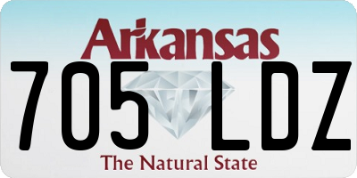 AR license plate 705LDZ