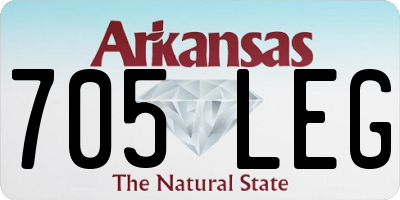 AR license plate 705LEG