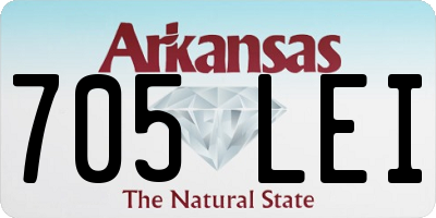 AR license plate 705LEI