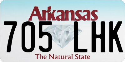 AR license plate 705LHK