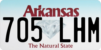 AR license plate 705LHM