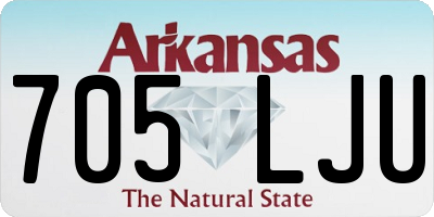 AR license plate 705LJU