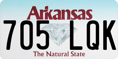 AR license plate 705LQK