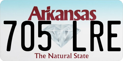 AR license plate 705LRE