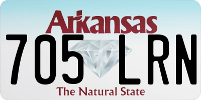 AR license plate 705LRN