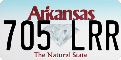 AR license plate 705LRR