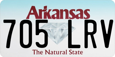 AR license plate 705LRV