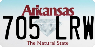 AR license plate 705LRW