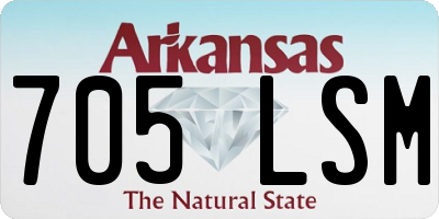 AR license plate 705LSM