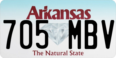 AR license plate 705MBV