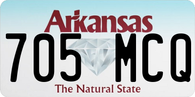 AR license plate 705MCQ