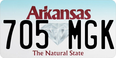 AR license plate 705MGK
